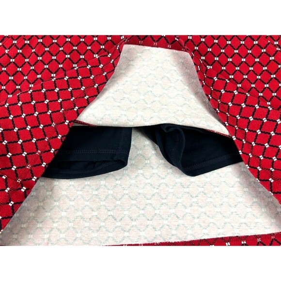 Talbots Hello Saturday! Knit Skort Women's Size P Activewear Red & Blue Print - Picture 4 of 6